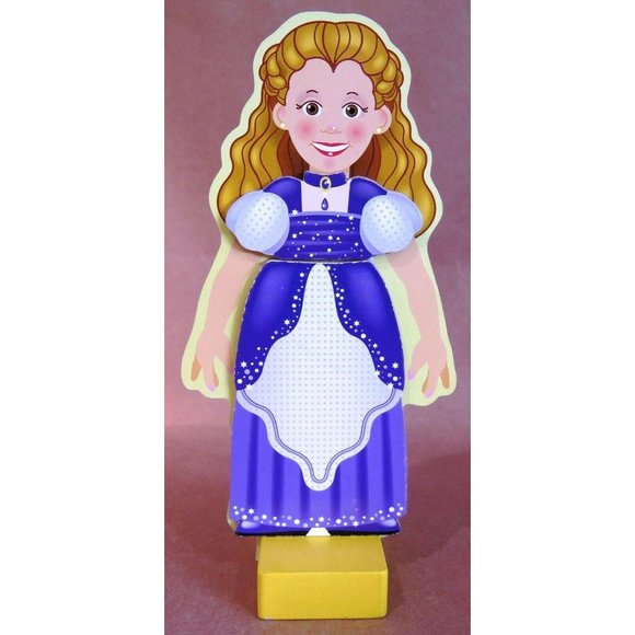 PRINCESS ELISE Melissa & Doug Magnetic Dress-Up Wooden Paper Doll 19 Pc Clothes - Picture 11 of 12